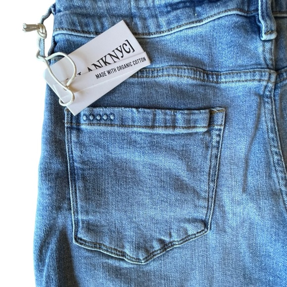 NWT WOMENS BLANKNYC‎ DENIM SHIRTS THE REEVE RAW HEM MILD DISTRESS 5 POCKETS - Picture 3 of 8